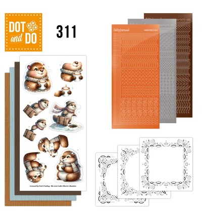 DODO311 - Find-it - Kit créatif – Dot & Do 311 – Groundhog - Animaux / Insectes