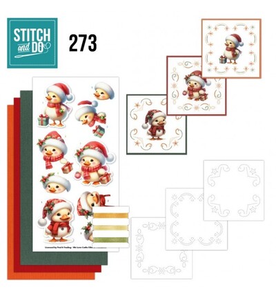 STDO273 - Find-it - Kit de broderie 273 – Furry Christmas Friends - Stitch &amp; Do Kit de broderie