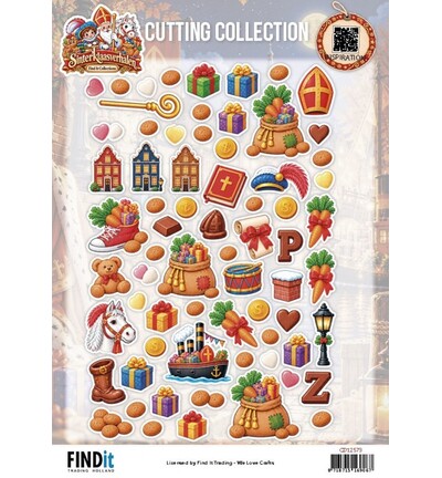 CD12573 - Find-it - Feuille 3D à découper 10 pcs – Festive Details - Sinterklaasverhalen CD12573 - Find-it - Feuille 3D à découper 10 pcs – Festive Details - Sinterklaasverhalen