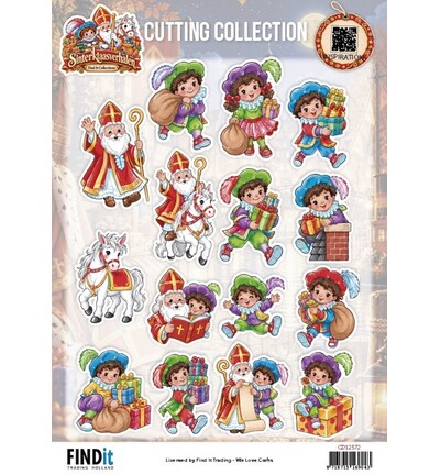 CD12572 - Find-it - Feuille 3D à découper 10 pcs – Sint & Pieten - Sinterklaasverhalen CD12572 - Find-it - Feuille 3D à découper 10 pcs – Sint & Pieten - Sinterklaasverhalen