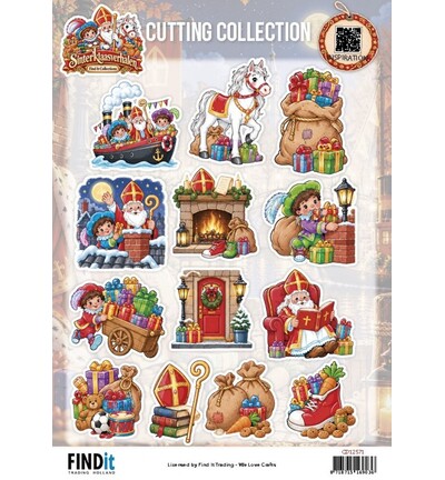 CD12571 - Find-it - Feuille 3D à découper 10 pcs – Festive Scenes - Sinterklaasverhalen CD12571 - Find-it - Feuille 3D à découper 10 pcs – Festive Scenes - Sinterklaasverhalen