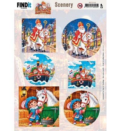 BBSC10148 - Find-it - Push-out – Winter Scenery - Sinterklaasverhalen