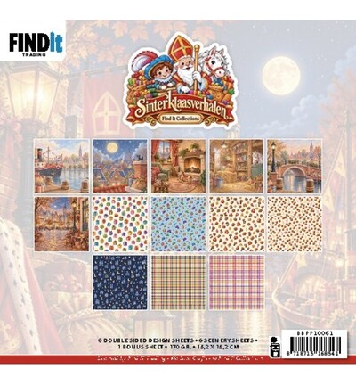 BBPP10061 - Find-it - Set de papiers – Sinterklaasverhalen 15,2 x 15,2 cm - Sinterklaasverhalen BBPP10061 - Find-it - Set de papiers – Sinterklaasverhalen 15,2 x 15,2 cm - Sinterklaasverhalen