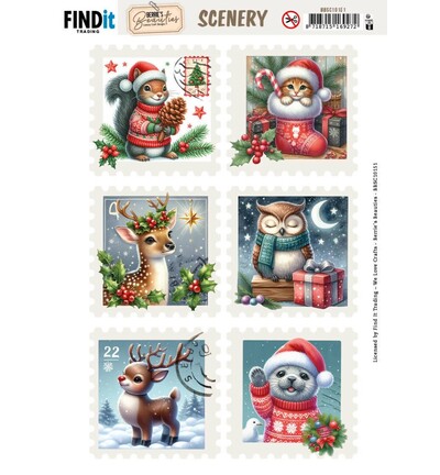 BBSC10151 - Find-it - Scenery Push-out – Christmas Stamps 2 - Christmas Stamps BBSC10151 - Find-it - Scenery Push-out – Christmas Stamps 2 - Christmas Stamps