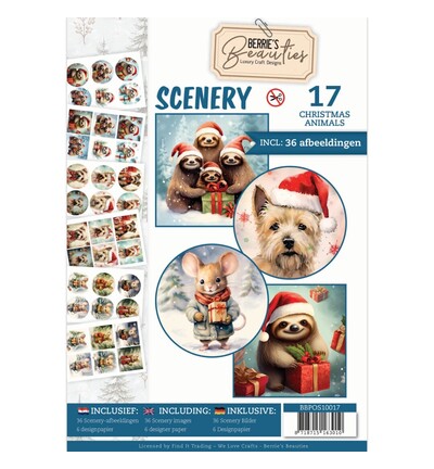 BBPOS10017 - Find-it - Push-Out Book Scenery 17 – Winter Gnome Wonders - Animaux