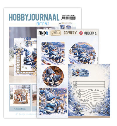 SETHJ260 - Find-it - SET HJ260 – Winter Gnome Wonders + Dies - Hobbyjournaal 260
