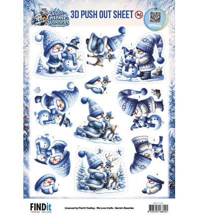 SB11176 - Find-it - Push-out – Frosty Friends - Winter Gnome Wonders