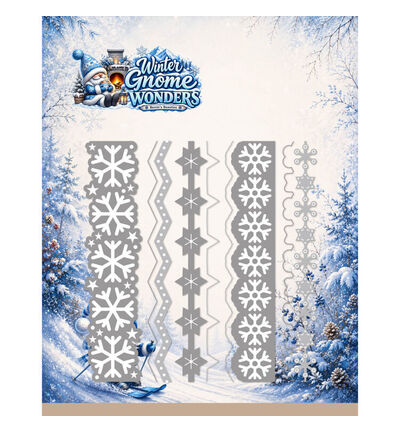 BBD10143 - Find-it - Dies – Snowflake Border - Winter Gnome Wonders