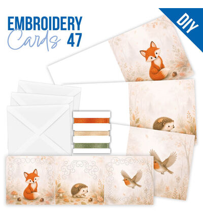 STDOPP047 - Find-it - Stitch & Do Cards 47 – Autumn Friends - Stitch &amp; Do Cartes