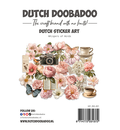 491.300.001 - Dutch DooBaDoo - Sticker Art - Whispers of Words - Collection planches stickers 491.300.001 - Dutch DooBaDoo - Sticker Art - Whispers of Words - Collection planches stickers