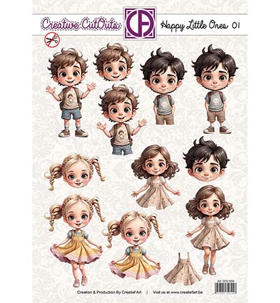 CCO-004 - Creative CutOuts - Happy Little ones 01 - 