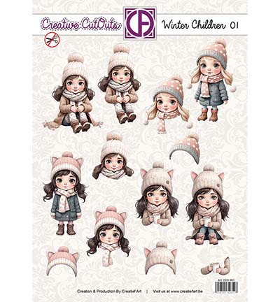 CCO-001 - Creative CutOuts - Winter Children 01 - 