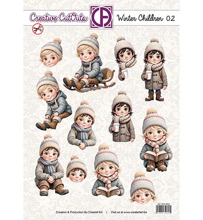 CCO-002 - Creative CutOuts - Winter Children 02 - 