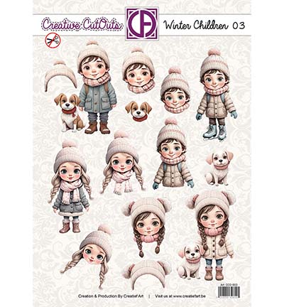 CCO-003 - Creative CutOuts - Winter Children 03 - 