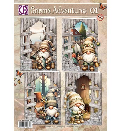 RE2530-0184 - Creative CutOuts - Gnome Adventures 01 - 