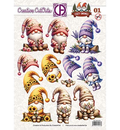 CCO-012 - Creative CutOuts - Cozy Gnomes 01 - 