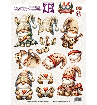 CCO-013 - Creative CutOuts - Cozy Gnomes 02 - 
