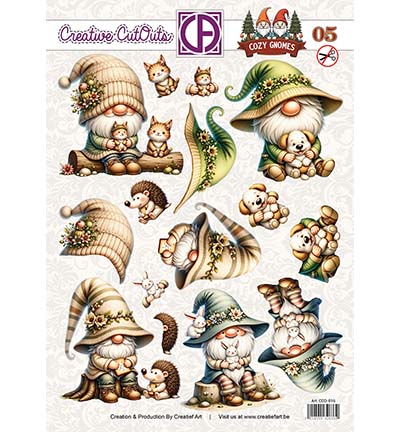 CCO-016 - Creative CutOuts - Cozy Gnomes 05 - 