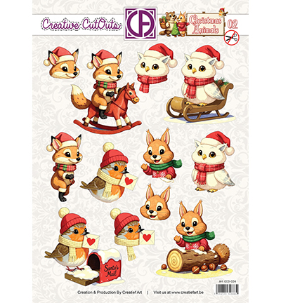 CCO-024 - Creative CutOuts - Christmas Animals 02 - Christmas Animals