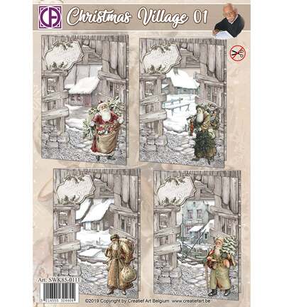 SWK85-0111 - Creative CutOuts - Christmas Village 01 - 