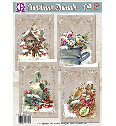 RE2530-0105 - Creative CutOuts - Christmas Animals 04 - 