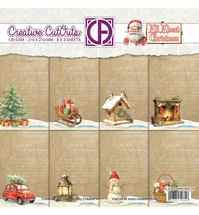 CCOA-CHRISTMAS-01 - Creative CutOuts - Collagepapier, All About Christmas - 