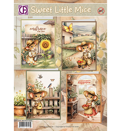 RE2530-0193 - Creative CutOuts - Sweet Little Mice - 