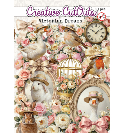 CCODC-PLUS-002 - Creative CutOuts - Victorian Dreams - 23 stuks - 