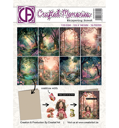 CM-PAPER-003 - Creative CutOuts - Collagepapier - Whispering Fores - 