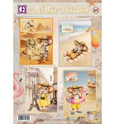 RE2530-0198 - Creative CutOuts - Kit de cartes - A Mice Vacation - 