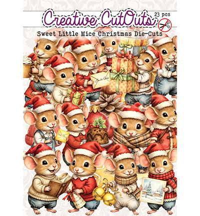 CCODC-002-02 - Creative CutOuts - Sweet Little Mice Christmas - 