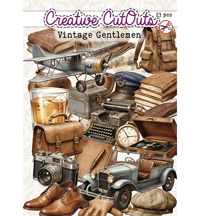 CCODC-008 - Creative CutOuts - Vintage Gentlemen - 23 stuks - 
