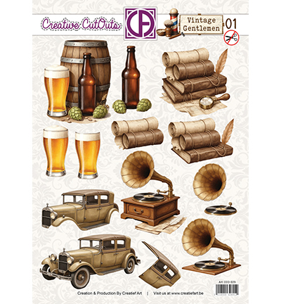 CCO-029 - Creative CutOuts - Vintage Gentlemen 01 - 