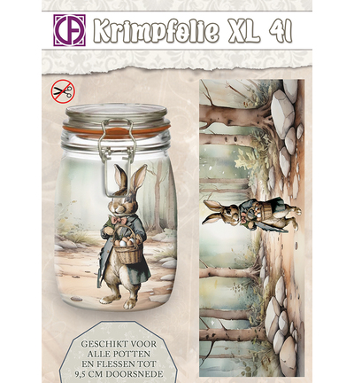 KBS-041 - Creative CutOuts - Bouteille/pot sous film rétractable, jusqu’à env. 9.5 cm, nr. 41 - 