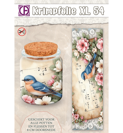 KBS-054 - Creative CutOuts - Bouteille/pot sous film rétractable, jusqu’à env. 8 cm, nr. 54 - 