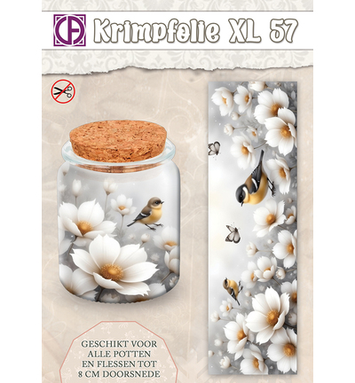 KBS-057 - Creative CutOuts - Bouteille/pot sous film rétractable, jusqu’à env. 8 cm, nr. 57 - 