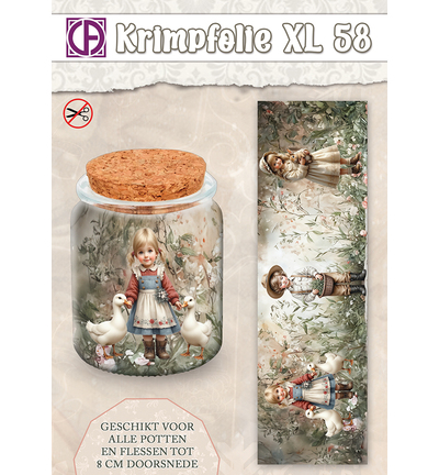 KBS-058 - Creative CutOuts - Bouteille/pot sous film rétractable, jusqu’à env. 8 cm, nr. 58 - 