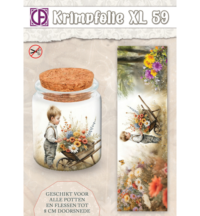 KBS-059 - Creative CutOuts - Bouteille/pot sous film rétractable, jusqu’à env. 8 cm, nr. 59 - 