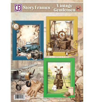 SFRAME-004 - Creative CutOuts - Kit de cartes - StoryFrames - Vintage Gentlemen - Victorian Dreams & Gentlemen