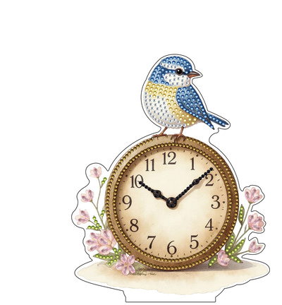 DPS-001 - Creative CutOuts - Support acrylique Diamond Painting - Oiseau et horloge - Supports acryliques
