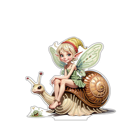 DPS-008 - Creative CutOuts - Support acrylique Diamond Painting - Elfe à l'escargot - Supports acryliques DPS-008 - Creative CutOuts - Support acrylique Diamond Painting - Elfe à l'escargot - Supports acryliques