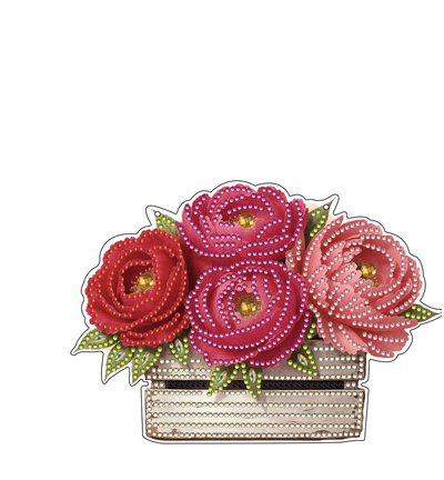 DPS-013 - Creative CutOuts - Pendentif acrylique Diamond Painting - Coffre avec fleurs 02 - Pendentifs acryliques DPS-013 - Creative CutOuts - Pendentif acrylique Diamond Painting - Coffre avec fleurs 02 - Pendentifs acryliques