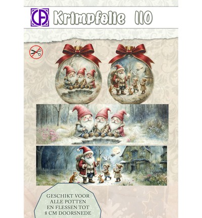 KBS-110 - Creative CutOuts - Bouteille/pot sous film rétractable, set de 2, jusqu’à env. 8 cm, nr. 110 - Jusqu a 8 cm