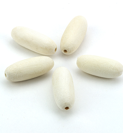 BFJ131WB - Kippers - (9) Perle en bois, légère, capsule - 