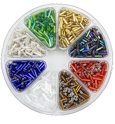 10831-1005 - Hobby Crafting Fun - Bead kit, glass bugles - Tubes