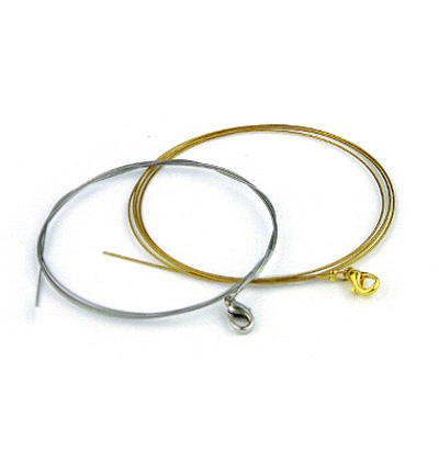 10829-4101 - Hobby Crafting Fun - Chaine + fermoir + perles à pincer, argent - Fils de métal