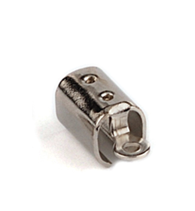 11808-1701 - Hobby Crafting Fun - embouts cords, argent - Cord clasp