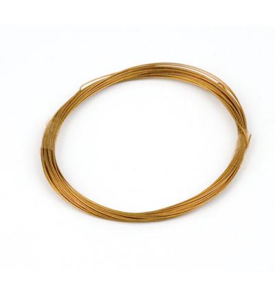 10829-4002 - Hobby Crafting Fun - Beading wire with coating, Gilt - Fils de métal