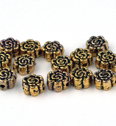 10303-8101 - Hobby Crafting Fun - Metal beads, Antique Gilt - Entretoise