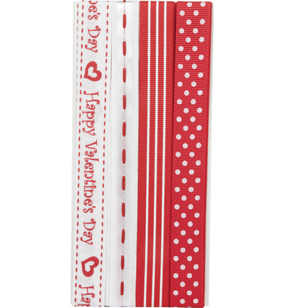 12150-5004 - Hobby Crafting Fun - St Valentin - Rubans décoratifs